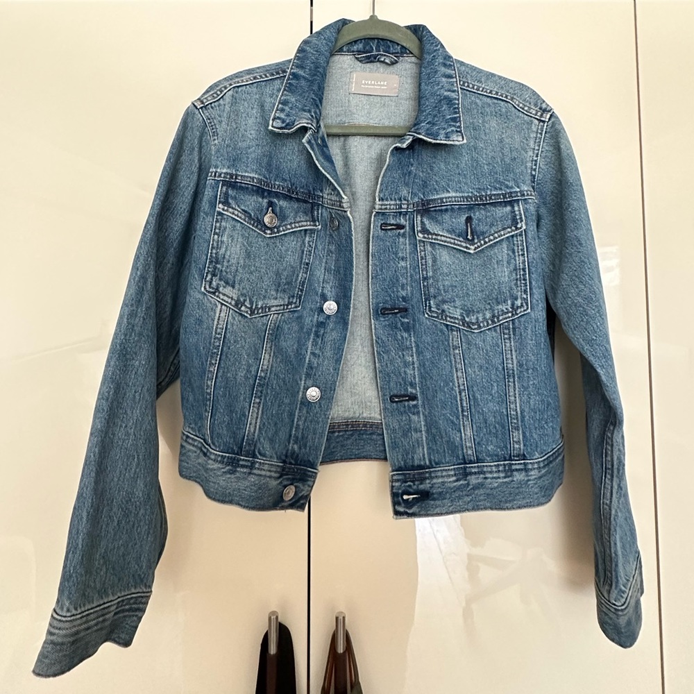 Everlane Cropped Denim Jacket